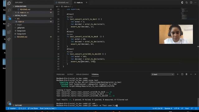 Kata6-3 Convert Octal to Hex (Rust) смотреть онлайн