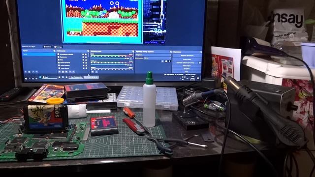 Продолжаем ремонт клона SEGA MD2 из 90х. Правим звук.