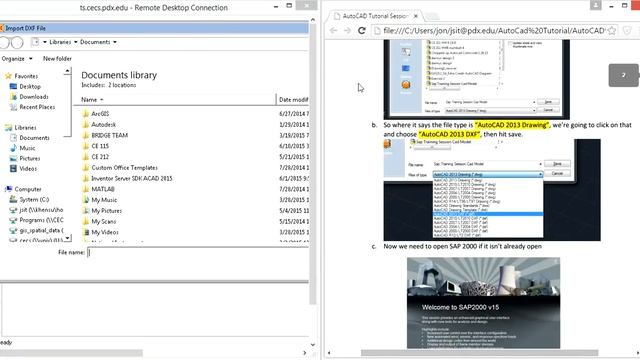 1 Exporting From AutoCAD to SAP 2000 смотреть онлайн