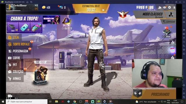 Como jogar Free Fire + 240FPS Blue bluestacks 5 Gt 1030 !!! смотреть онлайн