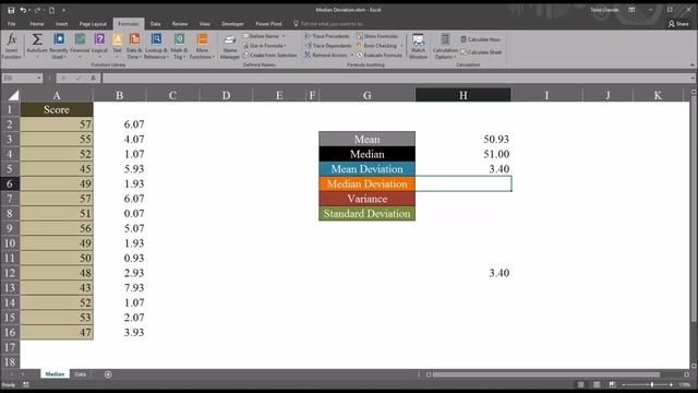 Median Absolute Deviation using Microsoft Excel смотреть онлайн