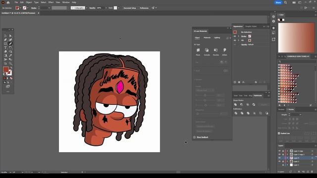 DRAW LIL UZI AS BART SIMPSON ( ADOBE ILLUSTRATOR ) смотреть онлайн