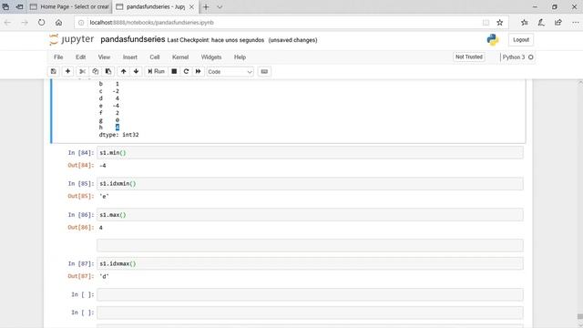 pandas (Parte 29) - FUNCIONES DE ESTADÍSTICA DESCRIPTIVA Y SUMARIZACIÓN EN Series смотреть онлайн