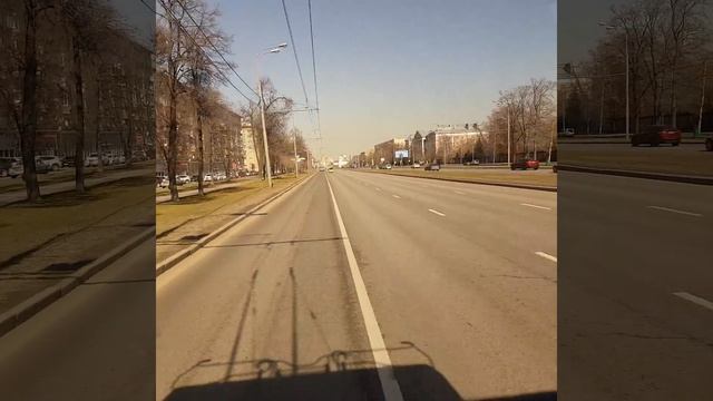 Ленинский проспект в движении. 14 апреля 2018 г. смотреть онлайн