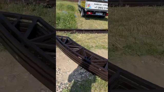 Приступаем к монтажу навеса из поликарбоната 6х8