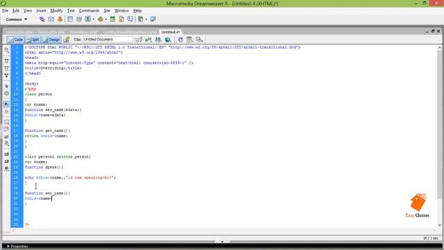 PHP Tutorial in Hindi | Overriding in PHP 2015 Easy PHP Learning смотреть онлайн