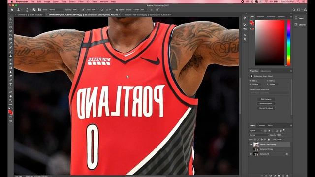 (Part 2 of 3) How to Jersey Swap ~ 1 Minute Photoshop Tutorial ~ смотреть онлайн