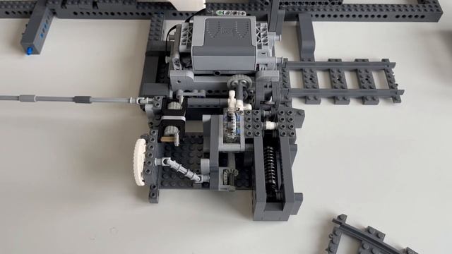 Lego GBC - Train Module Type 1 - Crane Loader - new gearbox - wip смотреть онлайн