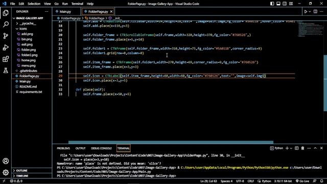 Image gallery app build in Python: Part 2 | Working on the Folder Page | Template смотреть онлайн