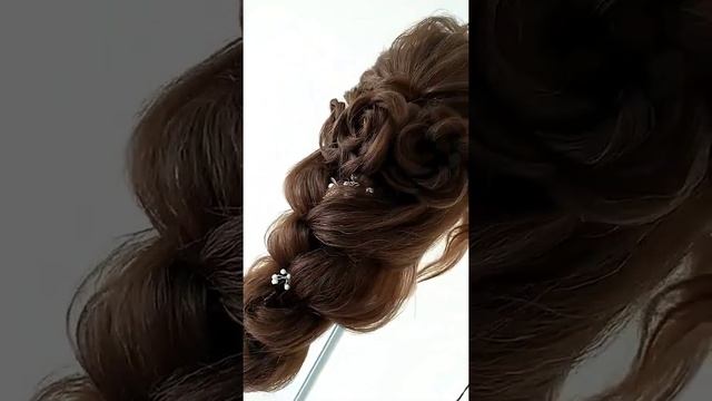 вариант греческой косы/ розочки из волос/ свадебная прическа/ вечерняя прическа/ выпускной смотреть онлайн