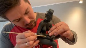 Лепка этюда обнаженной модели (Лиза)