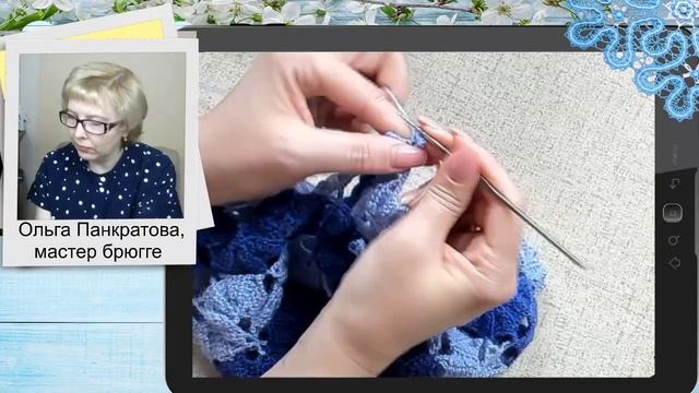 Вяжем берет на весну в технике брюггское кружево/ Как закольцевать 4-й круг / Эфир 8 смотреть онлайн