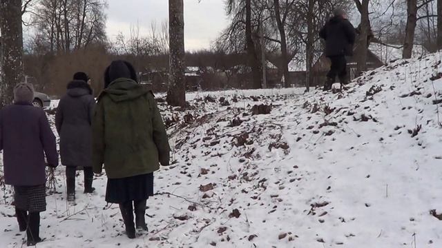 Вейно. Гдовский район. На пути к храму. 1.12.2012. смотреть онлайн