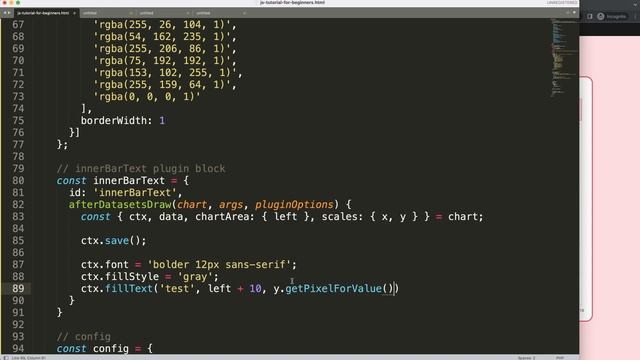 How to Add Text on the Left Inside the Horizontal Bar in Chart JS смотреть онлайн
