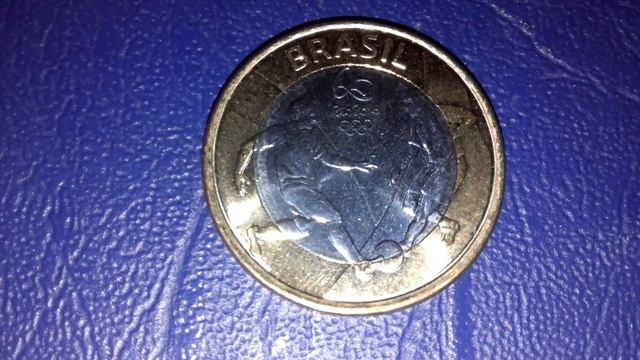 Обзор монеты номиналом 1 реал 2015 года .Олимпиада в Рио де Жанейро-футбол !!! смотреть онлайн