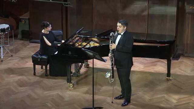 C. Porumbescu "Dorul" for bass clarinet and piano смотреть онлайн