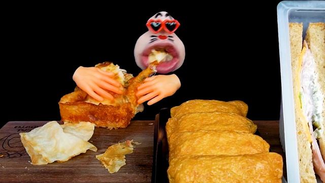 ASMR MUKBANG :) Korean delicious convenience store food(Pizza, Sandwiche, Rice balls) EATING SHOW смотреть онлайн