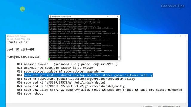 How to install GUI on ubuntu 22.10 Contabo and remote RDP смотреть онлайн