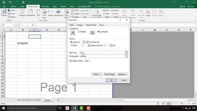 Page Setup in Excel 2019 смотреть онлайн