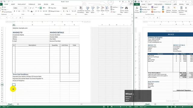 Creating Professional Invoice in Excel | Free Template | Receipt Making Tutorial смотреть онлайн