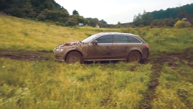 ВЫ такого еще не видели.  НА AUDI ALLROAD по бездорожью.