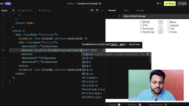 Build a Transfer List in ReactJS: Machine Coding Round for Freshers смотреть онлайн