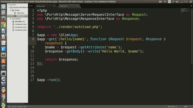 #6 كورس تطوير خدمات الويب و API في لغة Restful API With Slim -PHP | شرح Hello World API Code смотреть онлайн
