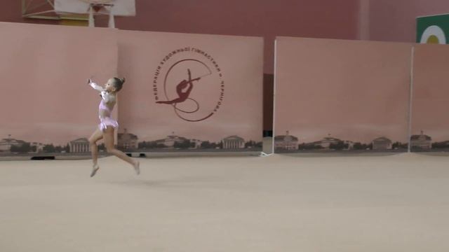 Часник Софія (скакалка) Художественная гимнастика. Чемпионат Черниговской области смотреть онлайн