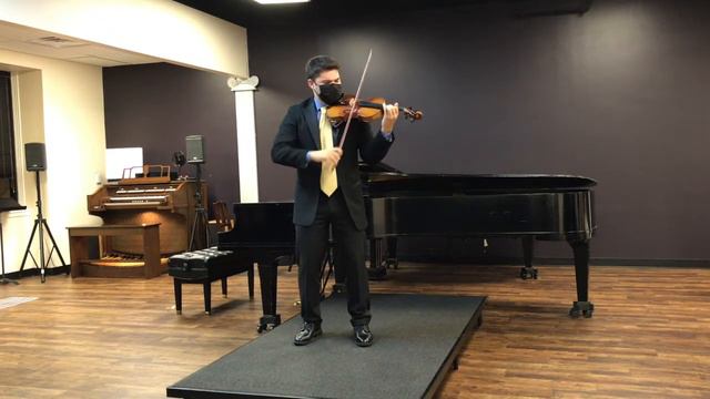 Joao Perez Performs Prokofiev Violin Concerto #1, Opus 19, Andantino  (1st Movement)