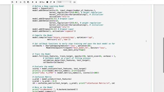 How to setup a binary classification Deep Leaning Model in Keras смотреть онлайн