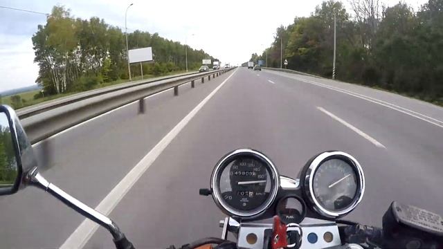 Максимальная скорость HONDA CB400 смотреть онлайн