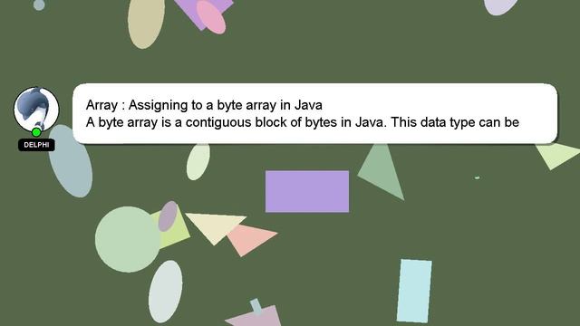 Array : Assigning to a byte array in Java смотреть онлайн