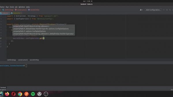 16. Добавляем Jwt strategy в наш проэкт на  Nest js  Используем useGuards для авторизации