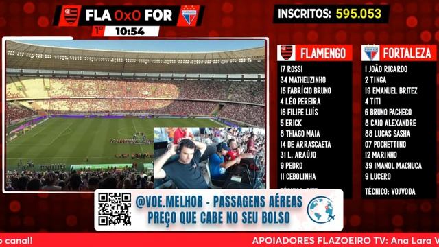 AO VIVO: FLAMENGO X FORTALEZA - DIRETO DO CASTELÃO | CAMPEONATO BRASILEIRO 2023 смотреть онлайн