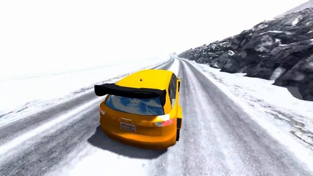 Slippery Ice Road Crashes #02 (BeamNG.Drive) смотреть онлайн