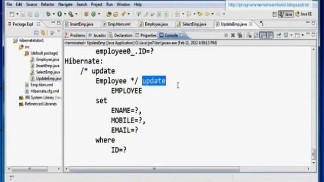 Hibernate Tutorial How to select,update and delete a record using the hibernate framework смотреть онлайн