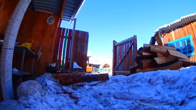 Как заготовить дрова на неделю за 40 секунд? Timelaps