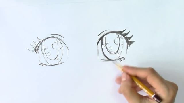 Уроки рисования. Как нарисовать АНИМЕ глаза | Art School смотреть онлайн