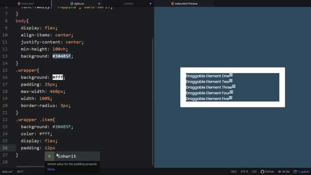 Drag & Drop List using HTML CSS & JavaScript | Draggable List in JavaScript смотреть онлайн