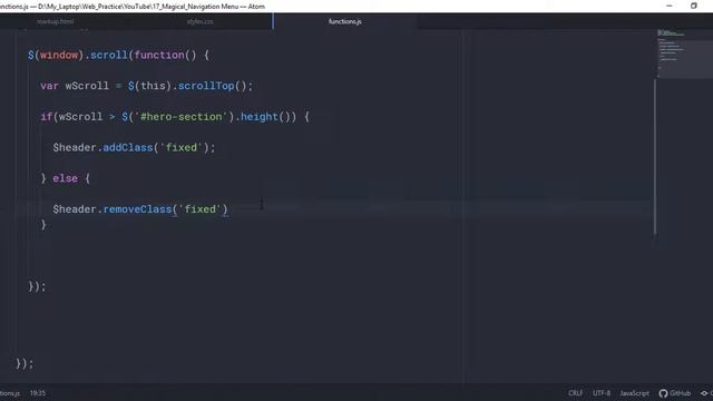 Animated Smooth Scrolling Fixed Navigation Bar смотреть онлайн