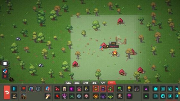 WorldBox но 10 гениев сражаются против 100 тупых