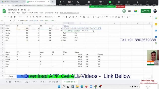IF-ELSE -IF Formulas in Google Sheet Classes смотреть онлайн