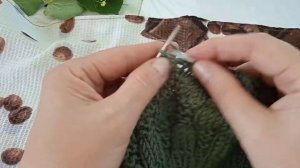 #узор «шахматка» на круговых спицах.