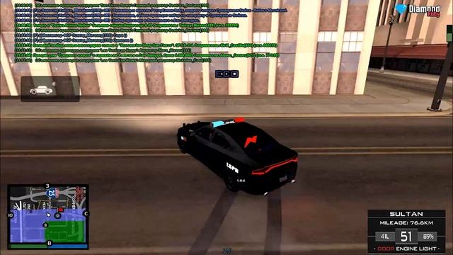 ?ПОГОНЯ за ОПАСНЫМ ВОДИТЕЛЕМ на DIAMOND RP в GTA SAMP ? смотреть онлайн