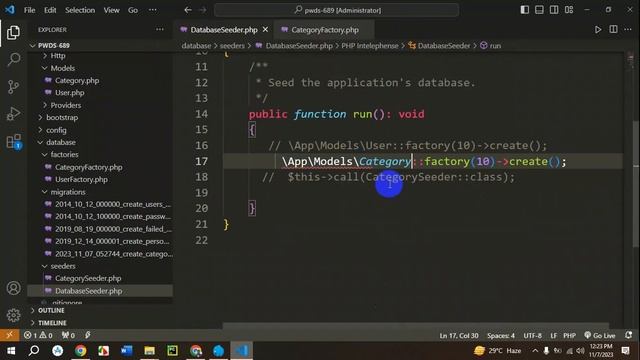 Laravel-10: A Beginner's Guide to Model, Migration, Seeder, Factory & Toast Notification - Class-31 смотреть онлайн