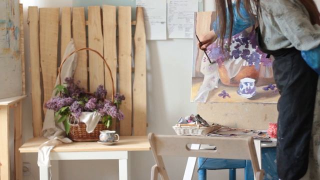 Как нарисовать сирень масляными красками ⋆˚✿˖° смотреть онлайн