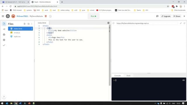 Building a website using Repl.IT смотреть онлайн