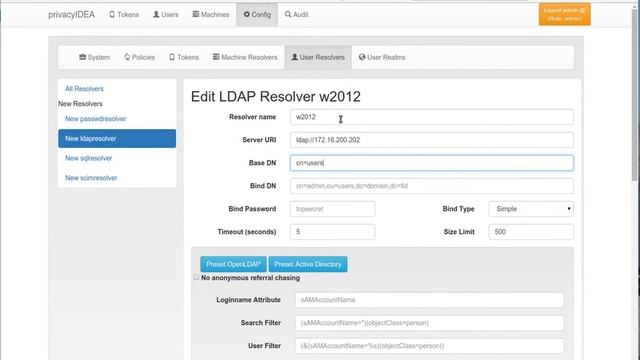 privacyIDEA LDAP NTLM Bind смотреть онлайн