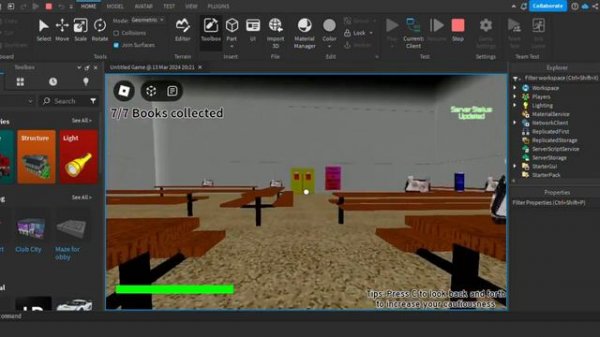 Baldi's Basics Null Style in roblox