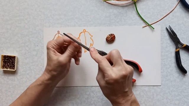 Мастер-класс: кулон из меди в форме листика смотреть онлайн